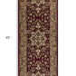 HomeRoots 2' x 8' Red or Beige Medallion Runner Rug
