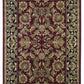 HomeRoots 2' x 8' Red or Black Traditional Bordered Rug
