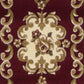 HomeRoots 2' x 8' Red or Ivory Medallion Runner Rug