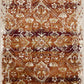 HomeRoots 2' x 8' Rust Ivory Distressed Diamonds Runner Rug