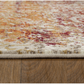 HomeRoots 2' x 8' Rust Ivory Distressed Diamonds Runner Rug
