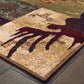 HomeRoots 2' x 8' Rustic Brown Animal Lodge Runner Rug