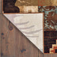 HomeRoots 2' x 8' Rustic Brown Animal Lodge Runner Rug