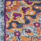 HomeRoots 2' x 8' Rustic Orange Medallion Runner Rug