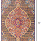 HomeRoots 2' x 8' Rustic Orange Medallion Runner Rug