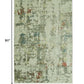 HomeRoots 2' x 8' Sage Ivory Weathered Vintage Runner Rug