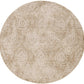 HomeRoots 2' x 8' Sand Faded Spades Runner Rug