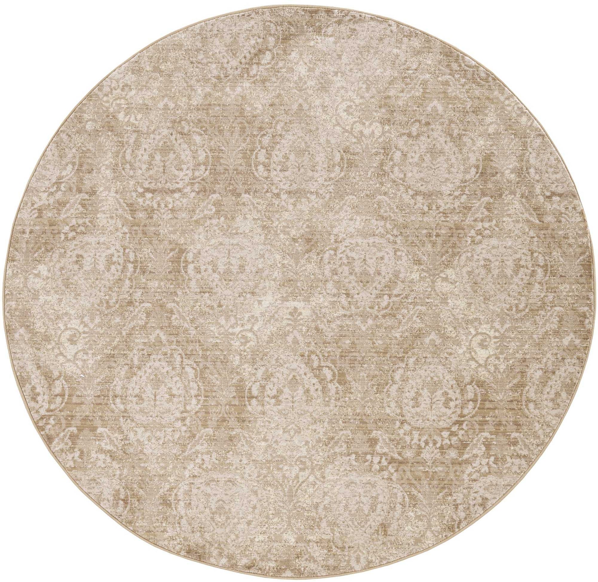 HomeRoots 2' x 8' Sand Faded Spades Runner Rug