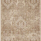 HomeRoots 2' x 8' Sand Faded Spades Runner Rug