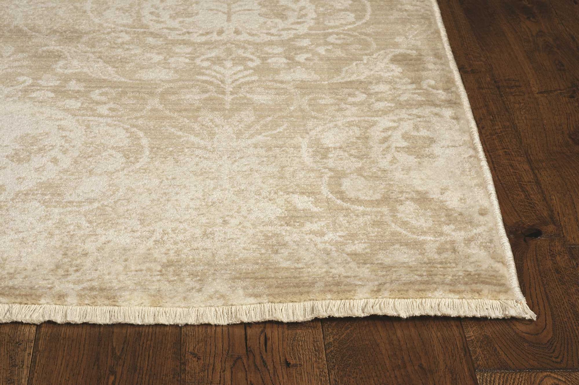 HomeRoots 2' x 8' Sand Faded Spades Runner Rug