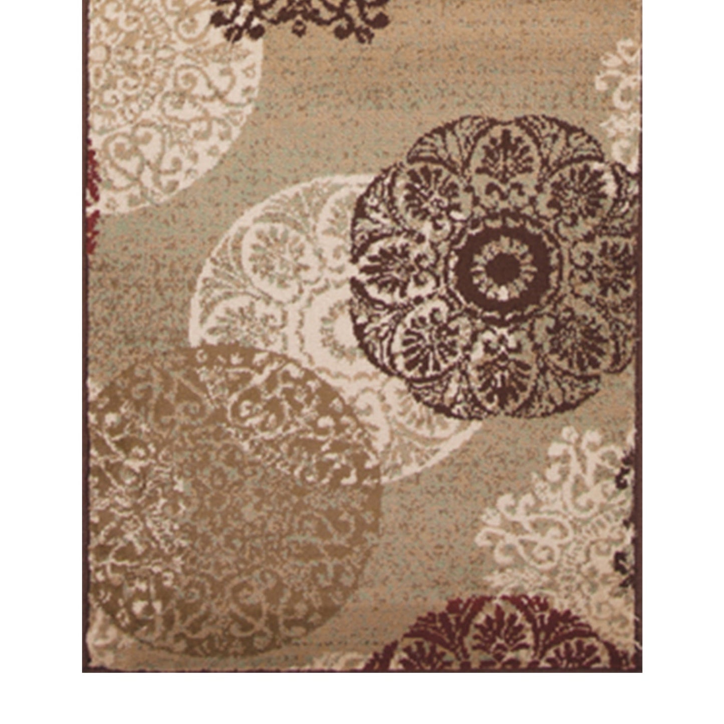 HomeRoots 2' x 8' Sand Polypropylene Runner Rug