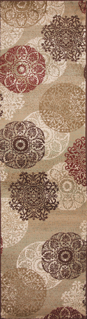 HomeRoots 2' x 8' Sand Polypropylene Runner Rug