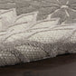 HomeRoots 2’ x 8’ Silver and Gray Indoor Outdoor Runner Rug