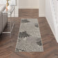 HomeRoots 2’ x 8’ Silver and Gray Indoor Outdoor Runner Rug