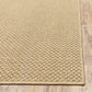 HomeRoots 2’ x 8’ Solid Sand Beige Indoor Outdoor Runner Rug
