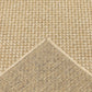 HomeRoots 2’ x 8’ Solid Sand Beige Indoor Outdoor Runner Rug