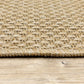 HomeRoots 2’ x 8’ Solid Sand Beige Indoor Outdoor Runner Rug