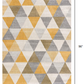 HomeRoots 2' x 8' Yellow Triangular Lattice Runner Rug