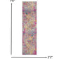 HomeRoots 2' x 8' Yellow and Pink Coral Reef Runner Rug