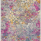 HomeRoots 2' x 8' Yellow and Pink Coral Reef Runner Rug