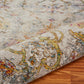 HomeRoots 2' x 9' Beige Abstract Garden Runner Rug