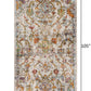 HomeRoots 2' x 9' Beige Abstract Garden Runner Rug