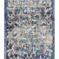 HomeRoots 2' x 9' Blue and White Jacobean Pattern Runner Rug