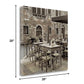 HomeRoots 20" Authentic Venetian Cafe Giclee Wrap Canvas Wall Art