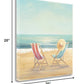 HomeRoots 20" Beach Chairs on the Sand Giclee Canvas Wall Art