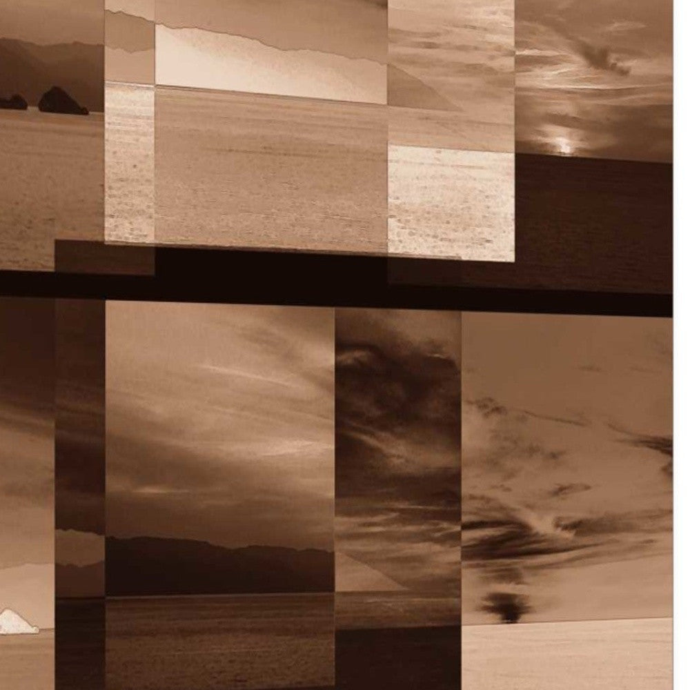 HomeRoots 20" By the Water Sepia Tone Giclee Wrap Canvas Wall Art