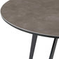 HomeRoots 20" Ceramic Tile Round End Table With Black and Gray Finish