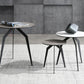 HomeRoots 20" Ceramic Tile Round End Table With Black and Gray Finish