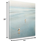 HomeRoots 20" Coastal Two Seagulls on the Beach Giclee Wrap Canvas Wall Art