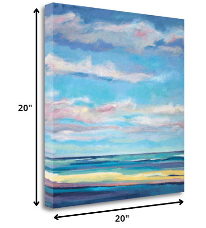 HomeRoots 20" Colorful Painted Sky Giclee Wrap Canvas Wall Art