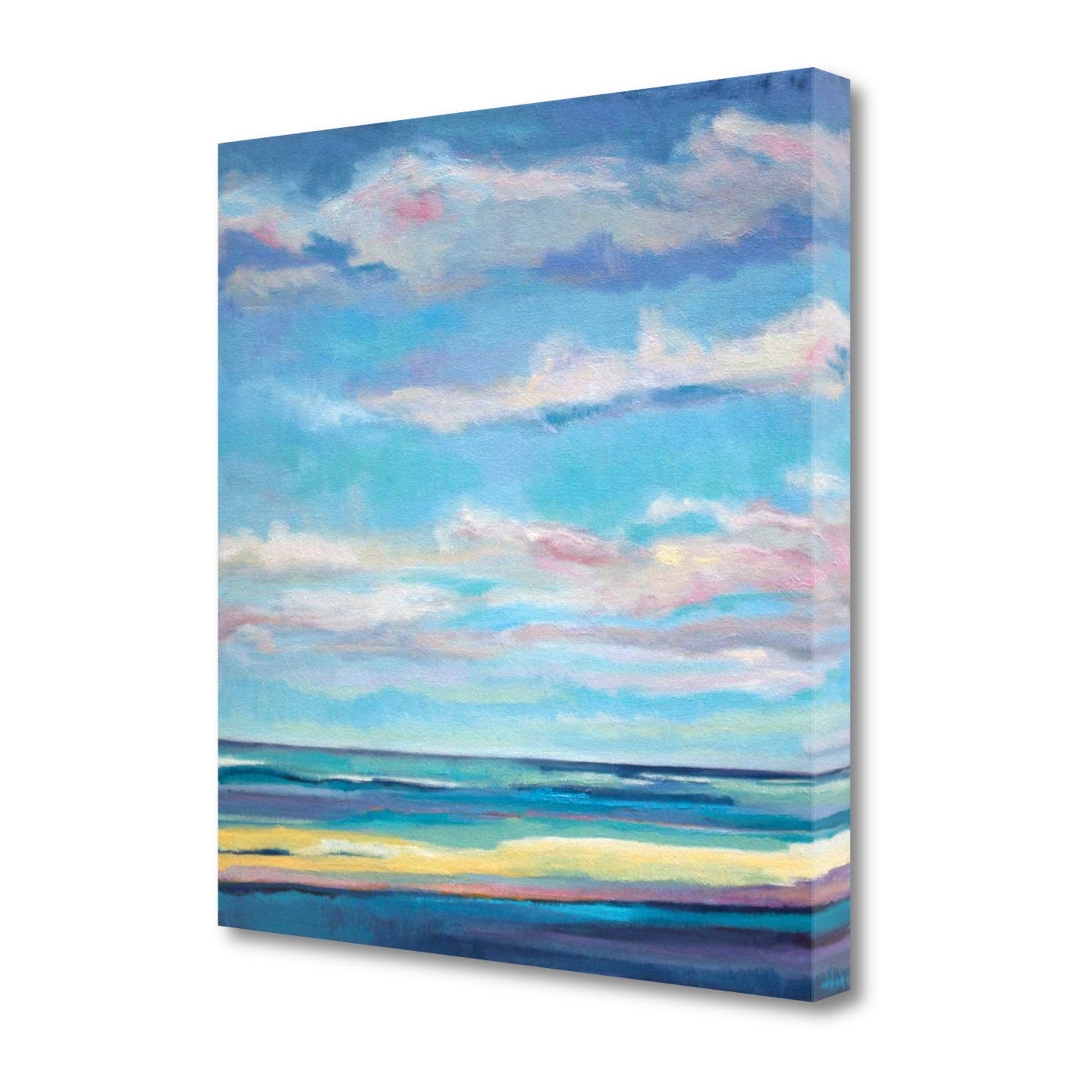HomeRoots 20" Colorful Painted Sky Giclee Wrap Canvas Wall Art