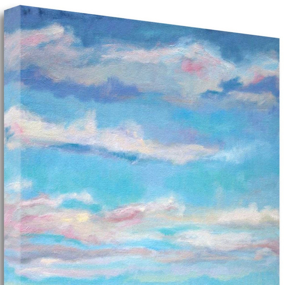 HomeRoots 20" Colorful Painted Sky Giclee Wrap Canvas Wall Art