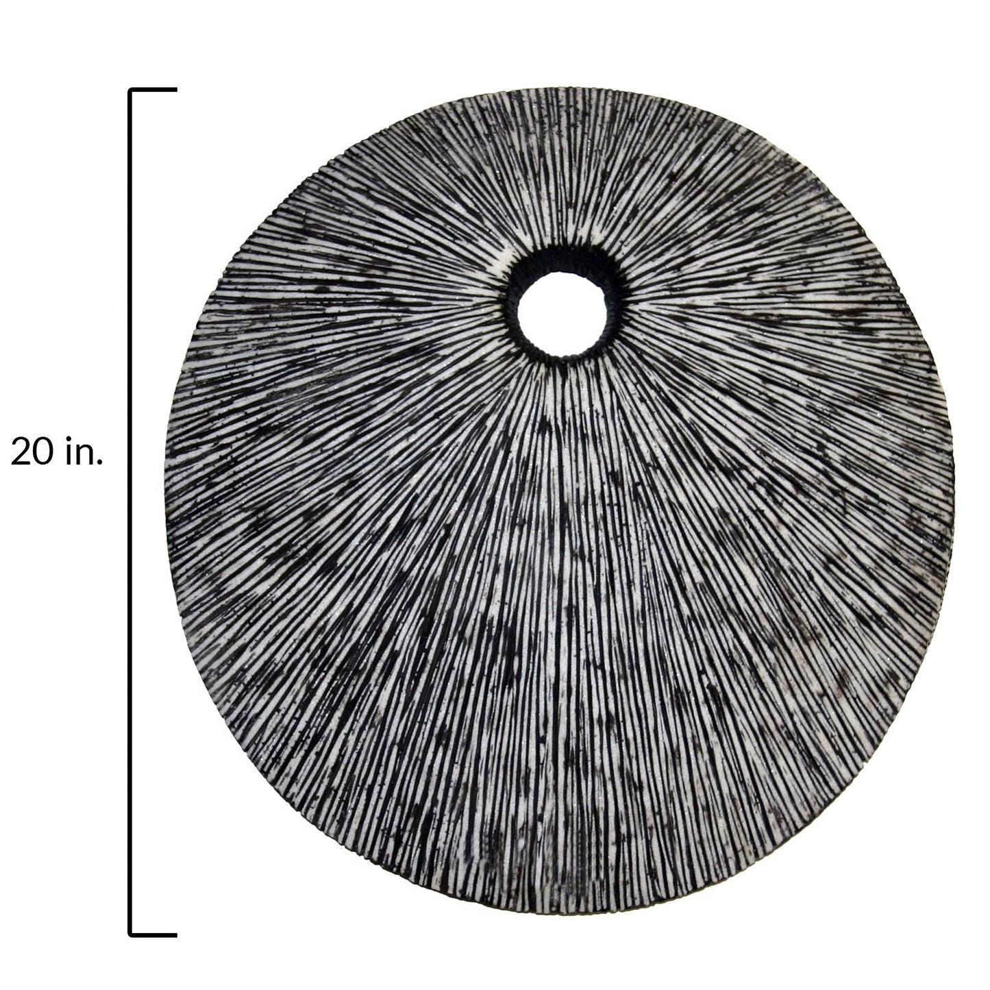 HomeRoots 20 Contemporary Grey Round Wall Art