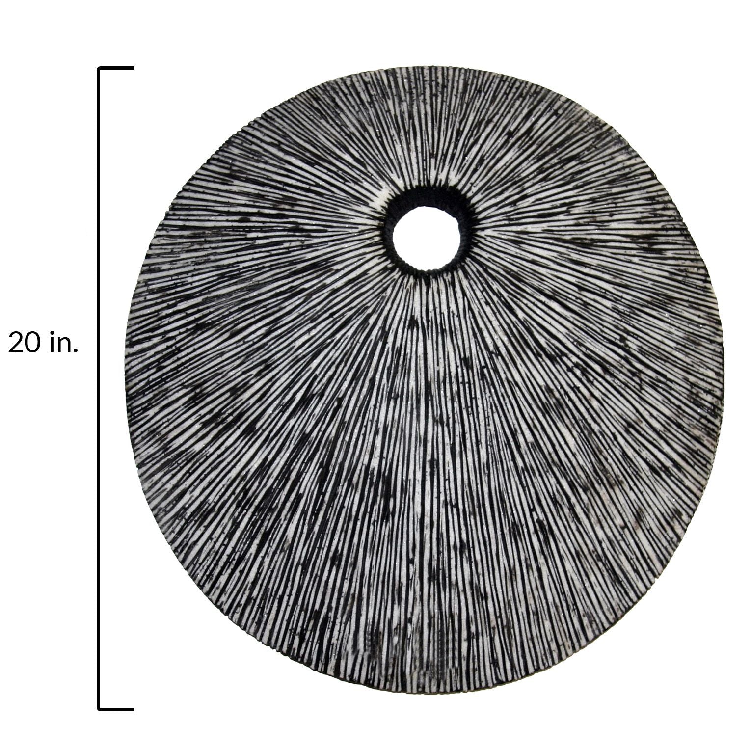 HomeRoots 20 Contemporary Grey Round Wall Art