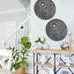 HomeRoots 20 Contemporary Grey Round Wall Art