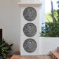 HomeRoots 20 Contemporary Grey Round Wall Art