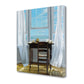 HomeRoots 20" Desk with Ocean View 1 Giclee Wrap Canvas Wall Art