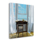 HomeRoots 20" Desk with Ocean View 1 Giclee Wrap Canvas Wall Art