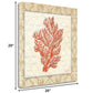 HomeRoots 20" Fancy Orange Underwater Coral 1 Giclee Wrap Canvas Wall Art