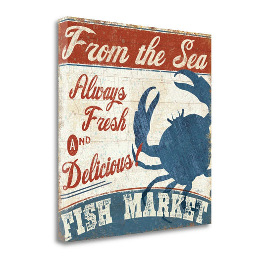HomeRoots 20" From the Sea Giclee Wrap Canvas Wall Art