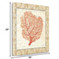 HomeRoots 20" Full Orange Underwater Coral 1 Giclee Wrap Canvas Wall Art