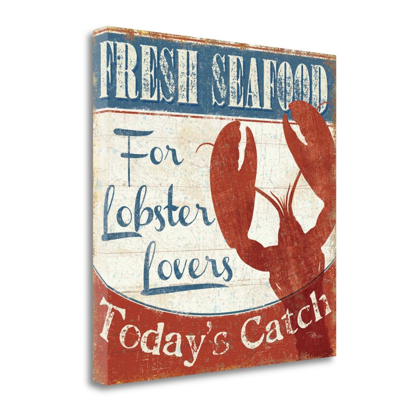 HomeRoots 20" Lobster Lovers Giclee Wrap Canvas Wall Art