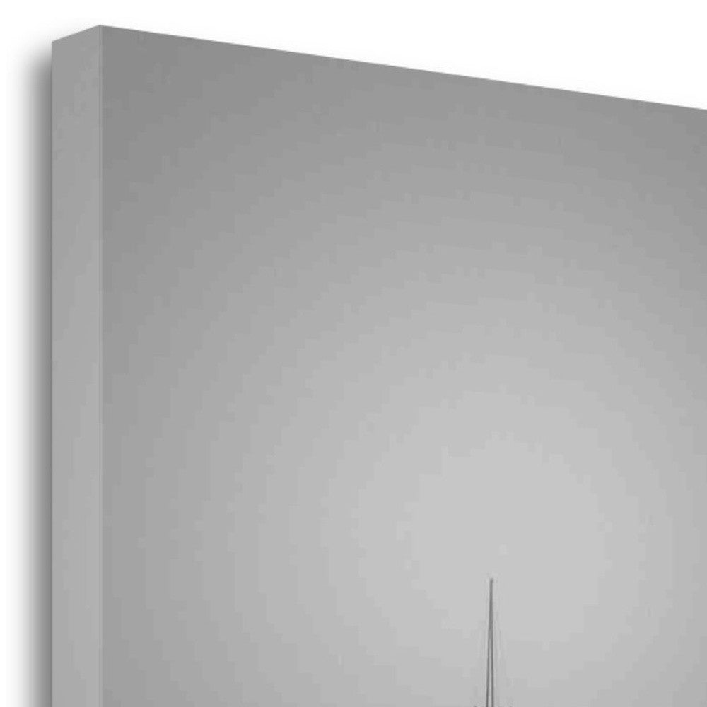 HomeRoots 20" Lonely Fishing Boat 1 Giclee Wrap Canvas Wall Art