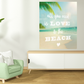 HomeRoots 20" Love & the Beach 2 Giclee Wrap Canvas Wall Art
