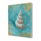 HomeRoots 20" Majestic Seashell in the Bright Blue Sea Giclee Wrap Canvas Wall Art