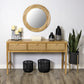HomeRoots 20" Metal Round End Table in Gold And Black Finish